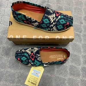 Toms Black Multi Print Classics